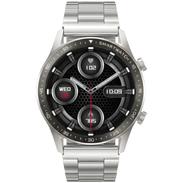Smartwatch Gravity Srebrny Bransoleta + Pasek GT10-6