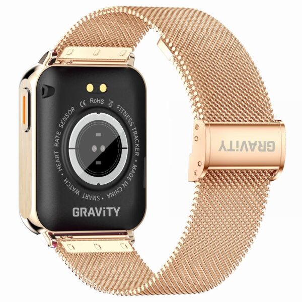 Smartwatch Gravity Różowe Złoto Granatowy 2 Paski GT17-2