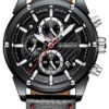 Zegarek Męski Giewont Chronograph Sapphire Czarny GW8810-A1