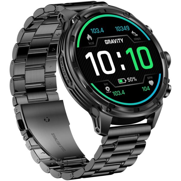 Smartwatch Gravity Czarny Pasek + Bransoleta GT41-1