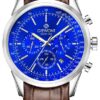 Zegarek Męski Giewont Chronograph Sapphire Srebrno Niebieski GW7650-A5
