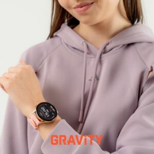 Smartwatch Gravity Różowe Złoto Pasek + Bransoleta GT11-5