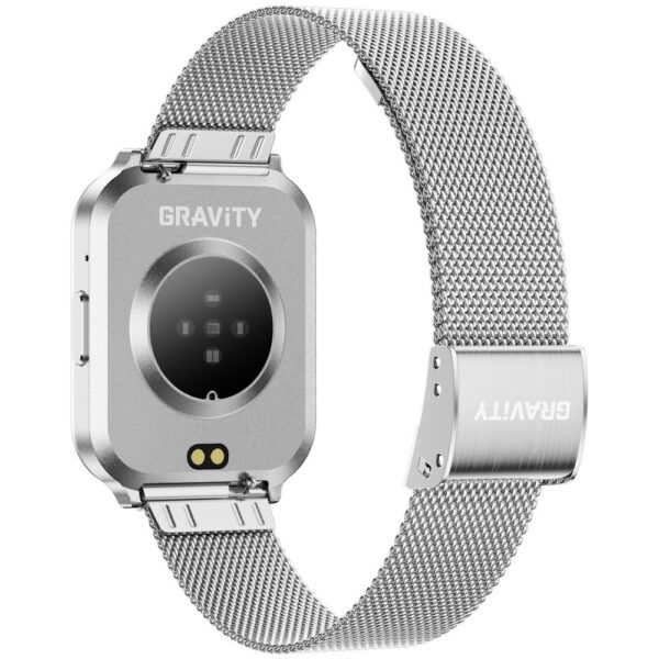 Smartwatch Gravity Srebrny Pasek + Bransoleta GT44-4
