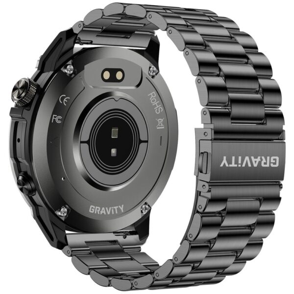 Smartwatch Gravity Grafitowy Pasek + Bransoleta GT46-3