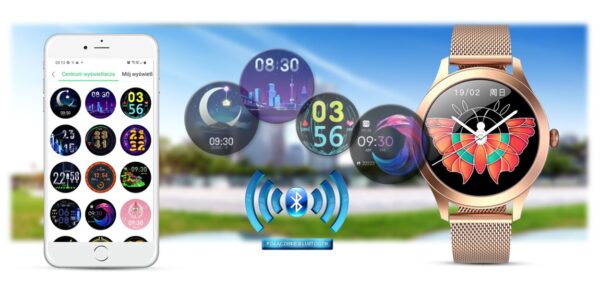 Dámské hodinky SMARTWATCH G.Rossi SW014G-2 Pink Gold